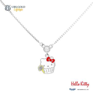 UBS Gold Kalung Emas Anak Sanrio Hello Kitty - Kkz0027 - 17k 35cm-White Gold