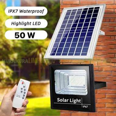 Lampu Sorot Solar Cell LED Outdoor 50W Lampu Tenaga Matahari 50 Watt