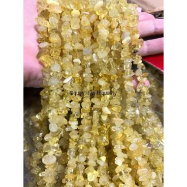GROSIR KRIKIL BATU PECAH KECIL 70CM+ KERIKIL BAHAN CRAFT 43. Citrine kuning