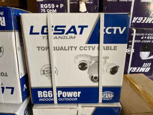 KABEL CCTV LGSAT RG6 HITAM 300M / KABEL COAXIAL RG6+ POWER