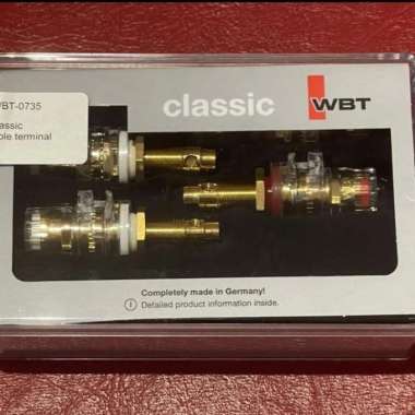 WBT-0735 terminal speaker , pure copper, gold plated