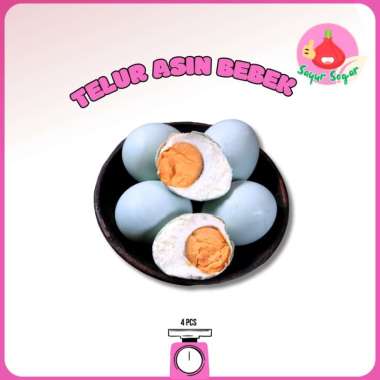 Sayur Segar - Telur Asin Bebek Matang 4 pcs/pack