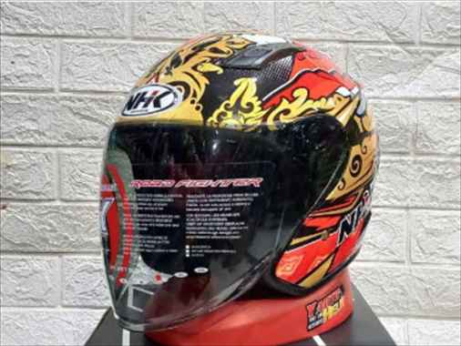 NHK R1 ELITE IVAN ORTOLA #6 | BLACK GLITER GOLD | SINGEL VISOR - XL