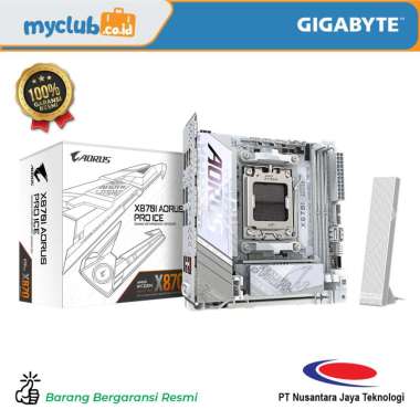 Gigabyte Motherboard AMD X870I Aorus Pro Ice Socket AM5 Mini-ITX 2 x DDR5