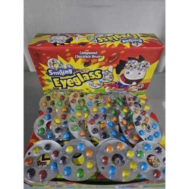 coklat kacamata coklat jadul coklat eyeglass isi 10pcs