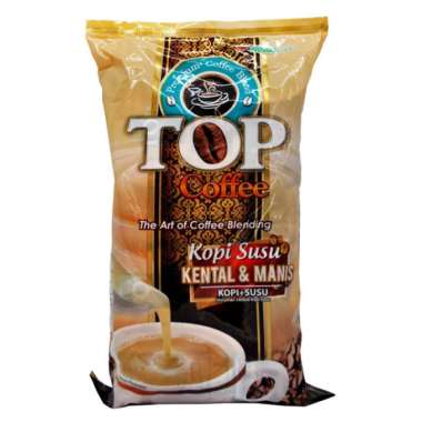 Top coffee kopi susu 3in1 / kopi susu kental manis / white coffee isi 10 sachet kopi susu kental man
