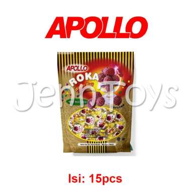APOLLO ROKA Wafer Ball Coklat ISI 15pc