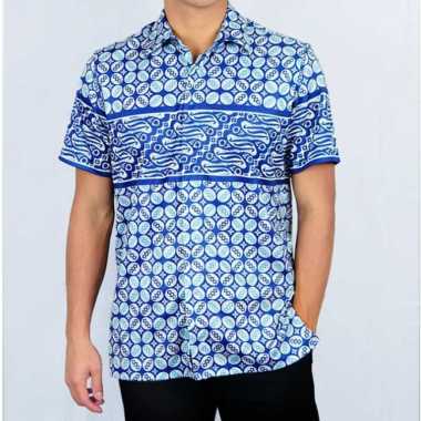 Trijee Batik Jersey Men Batara - Blue S