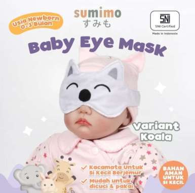 Sumimo Baby Eye Mask / Penutup Pelindung Mata Bayi Berjemur KOALA