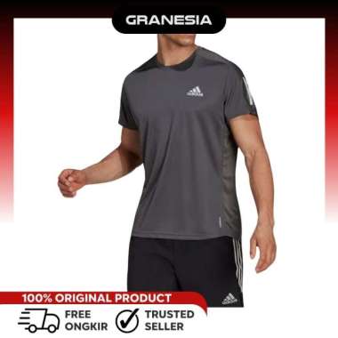 Adidas Own The Run Men's Tee H34487|Baju Olahraga Lari Pria|Kaos Fitness Reject M