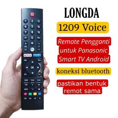 LONGDA 1209 Voice Remote Pengganti untuk Panasonic Smart TV Android