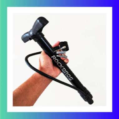 Pompa Ban Motor Pompa Ban Bola Pompa Tangan Pompa Manual Awet Tambah Angin Ban Sepeda Hitam