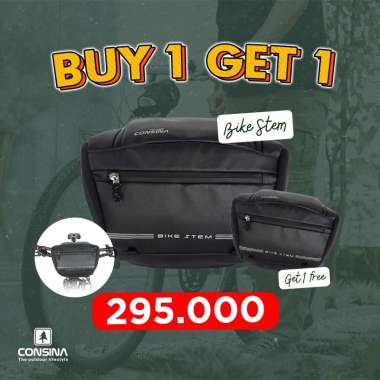 Consina Bike Stem Buy 1 Get 1 [Bundling Promo] I Tas Slingbag Tas Stang Handlebar Bisa Jadi Slingbag
