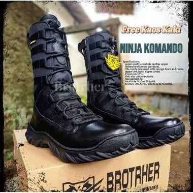 BOSSINDO Ninja Komando Sepatu Pdl TNI Polri Security 42 SOL KOMANDO