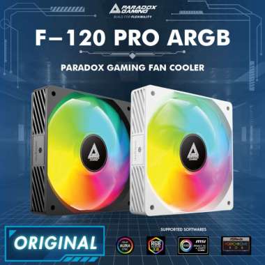 PARADOX GAMING HYPERSONIC FAN F-120 PRO ARGB - BLACK