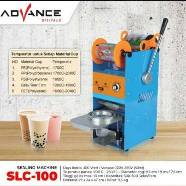 Mesin cup sealer press gelas plastik manual sealing advance SLC 100 / SLC 200 SLC 100