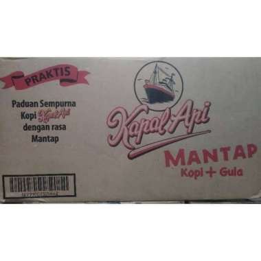 Kapal api mantap kopi + gula 1 dus