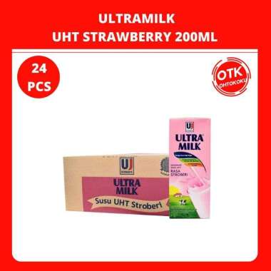 SUSU UHT ULTRA MILK 200 ml - 1 Dus Strawberry
