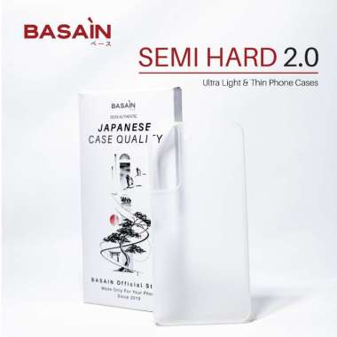 BASAIN Casing Samsung S22/Plus/Ultra Semi Hard 2.0 Case - White S22