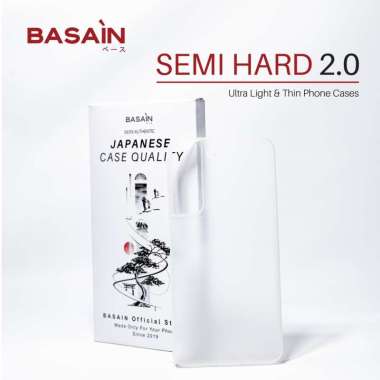 BASAIN Casing Samsung S22/Plus/Ultra Semi Hard 2.0 Case - White S22 Plus