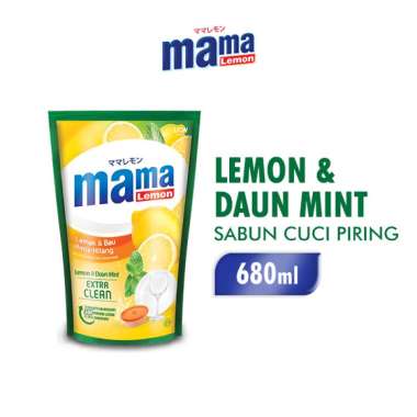 Promo Harga Mama Lemon Cairan Pencuci Piring Lemon & Daun Mint 780 ml - Blibli