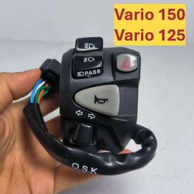 SAKLAR LAMPU KIRI VARIO 150 all, VARIO 125 ALL NEW plus dim dan hazard
