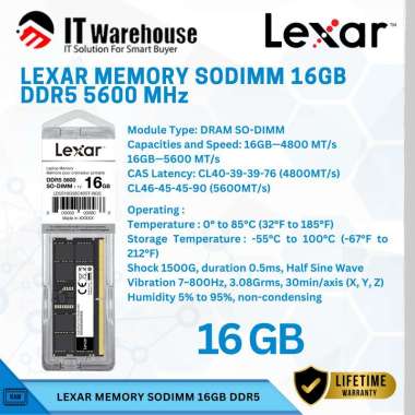 Lexar RAM laptop SODIMM 16GB DDR5 5600 MHz