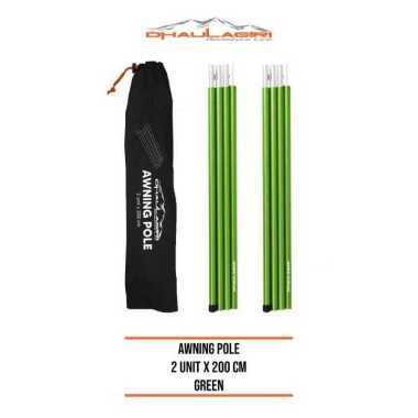 Dhaulagiri Awning Pole 200 cm Tiang Tenda Hijau