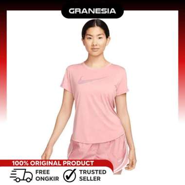 NIKE Dri-FIT Swoosh Women's Short-Sleeve Running Top FB4697618|Kaos Olahraga Lari Fitness Wanita M