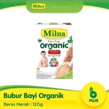 Milna Bubur Bayi Organik Beras Merah 6+ 120gr - Bubur bayi