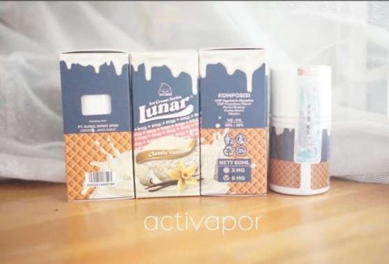 Lunar Classic Vanilla Ice Cream Series 3mg 6mg 60ml Vapezoo 6mg 2024