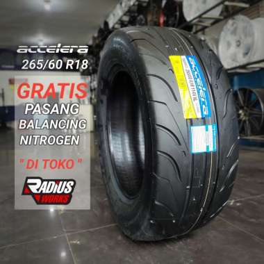 Ban mobil sport drag ukuran 265 60 R18 accelera 651 sport semi slick