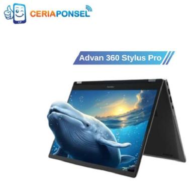 Advan Laptop 360 Stylus Pro 8/256 Intel i3 Win 11, 14”IPS FHD Touchscreen | Garansi Resmi