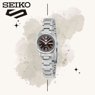 SEIKO 5 Automatic 21 Jewels SYMK25K1 Black Automatic 25mm Jam Tangan Wanita