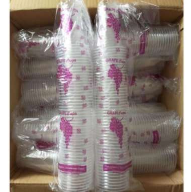gelas cup plastik kopi cap anggur