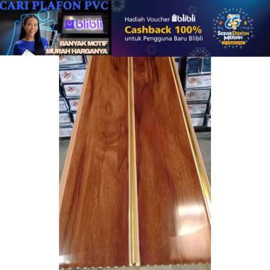 Plafon pvc 4 meter | plafon pvc perlembar 3 M X 20 CM ( 1 L ) 2