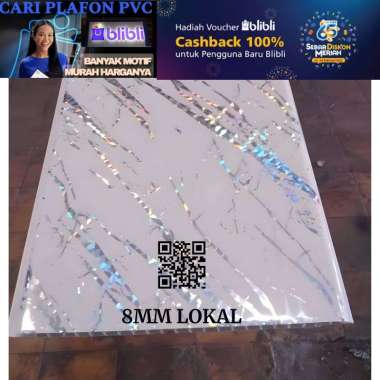 Plafon pvc 4 meter | plafon pvc perlembar 6 M X 20 CM ( 1 L ) 6.