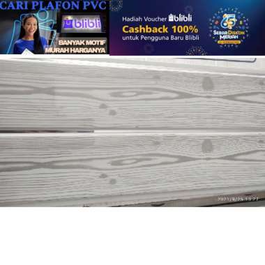 Plafon pvc 4 meter | plafon pvc perlembar 6 M X 20 CM ( 1 L ) 17