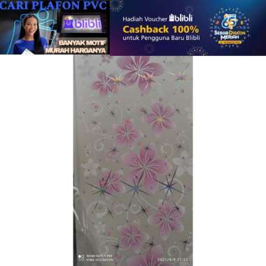 Plafon pvc 4 meter | plafon pvc perlembar 6 M X 20 CM ( 1 L ) 21