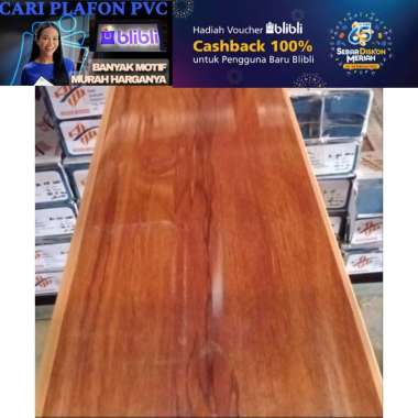 Plafon pvc 4 meter | plafon pvc perlembar 6 M X 20 CM ( 1 L ) 22
