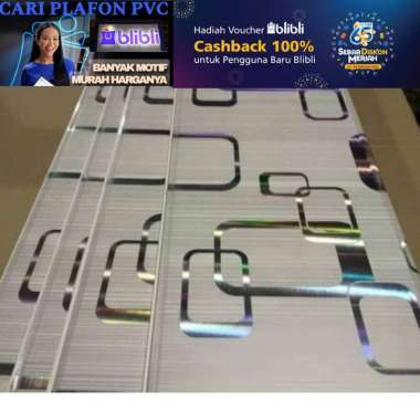 Plafon pvc 4 meter | plafon pvc perlembar 6 M X 20 CM ( 1 L ) 25