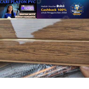 Plafon pvc 4 meter | plafon pvc perlembar 6 M X 20 CM ( 1 L ) 26