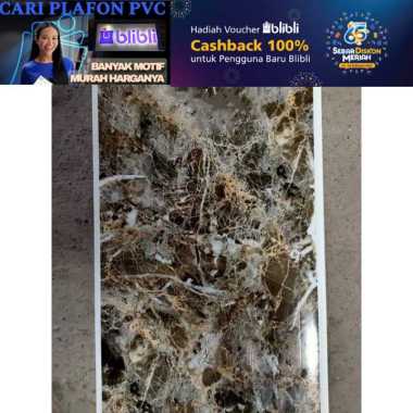 Plafon pvc 4 meter | plafon pvc perlembar 6 M X 20 CM ( 1 L ) 27