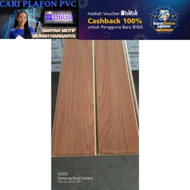 Plafon pvc 4 meter | plafon pvc perlembar 6 M X 20 CM ( 1 L ) 28