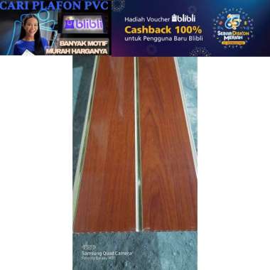 Plafon pvc 4 meter | plafon pvc perlembar 6 M X 20 CM ( 1 L ) 29