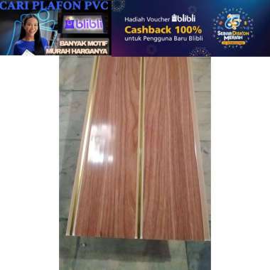 Plafon pvc 4 meter | plafon pvc perlembar 6 M X 20 CM ( 1 L ) 31