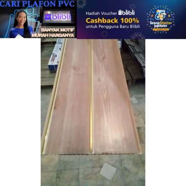Plafon pvc 4 meter | plafon pvc perlembar 6 M X 20 CM ( 1 L ) 30