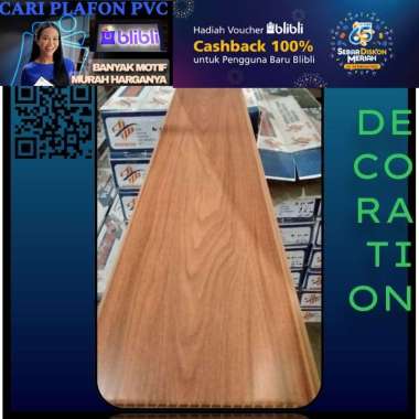 Plafon pvc 4 meter | plafon pvc perlembar 6 M X 20 CM ( 1 L ) 33