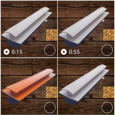 list sambung pvc | Lis H | List sambung putih | list sambung coklat / Plafon Pvc PUTIH