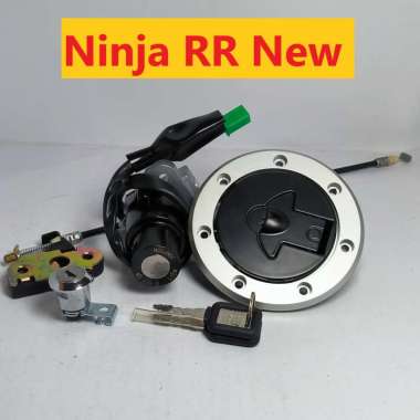 KUNCI KONTAK SET NINJA 150 R RR NEW OLD NINJA RR BARU SET TUTUP TANK TANGKI KUNCI JOK KAWASAKI